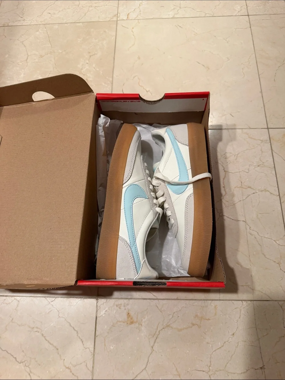 Nike Women’s Sneakers White Light Blue Gum Sole